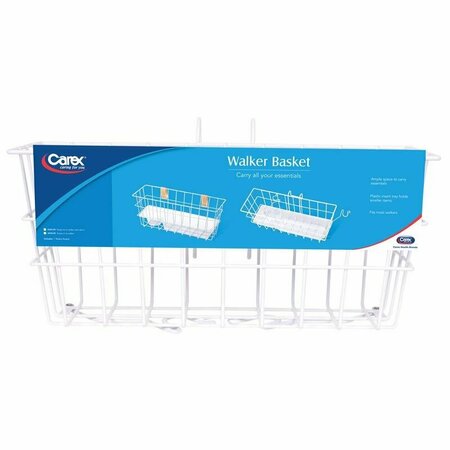 CAREX HEALTH BRANDS White Walker Basket Steel 7 in. H X 16.5 in. L FGA83000 0000